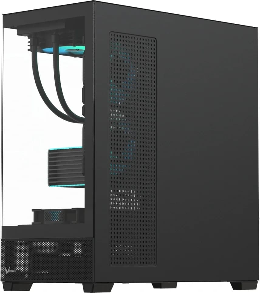 Корпус Formula Crystal Z2 черный без БП E-ATX 10x120mm 2xUSB2.0 1xUSB3.0 1xUSB3.1 audio bott PSU