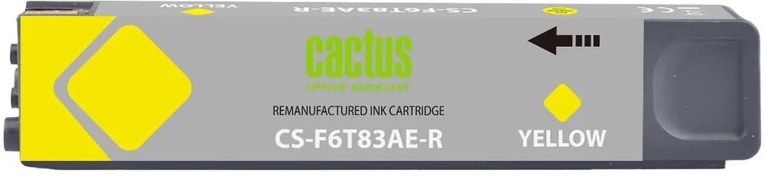 Картридж струйный Cactus CS-F6T83AE-R 973XL желтый (120мл) для HP PageWide Pro 452dw/477dw