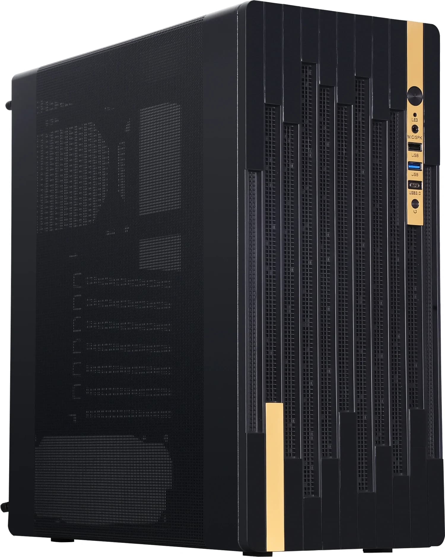Компьютерный корпус Accord ACC-188R2 черный без БП ATX 4x120мм 1xUSB 2.0 1xUSB 3.0 1xUSB3.1 audio