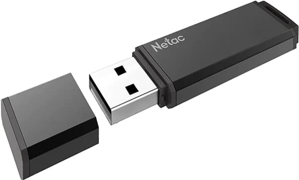 Флешка USB Netac U351 (NT03U351N-256G-32BK), 256Gb, USB 3.0, R/W 110/45, черный