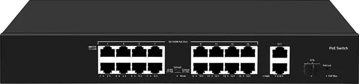 Коммутатор Falcon Eye FE-16FPG2S1 00-00330354 16x100 Мбит/с 2x1 Гбит/с 16PoE