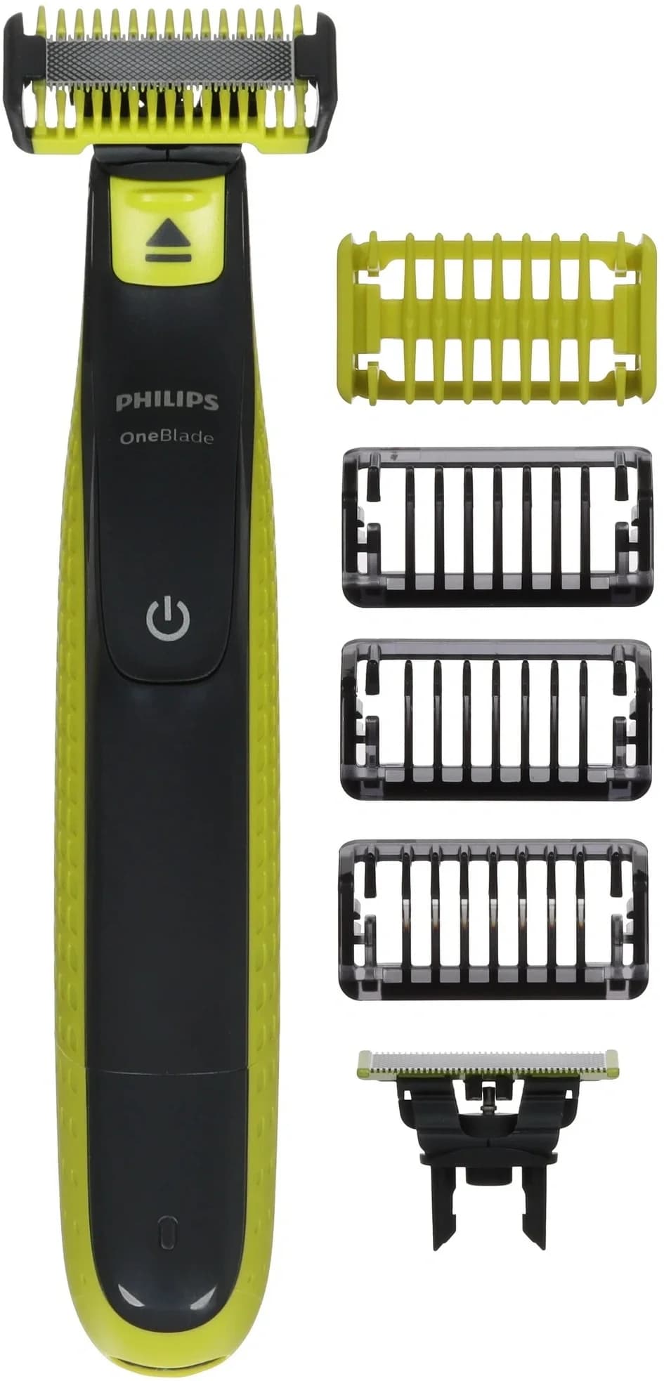 Триммер Philips OneBlade QP2824/10 черный/зеленый (насадок в компл:5шт)