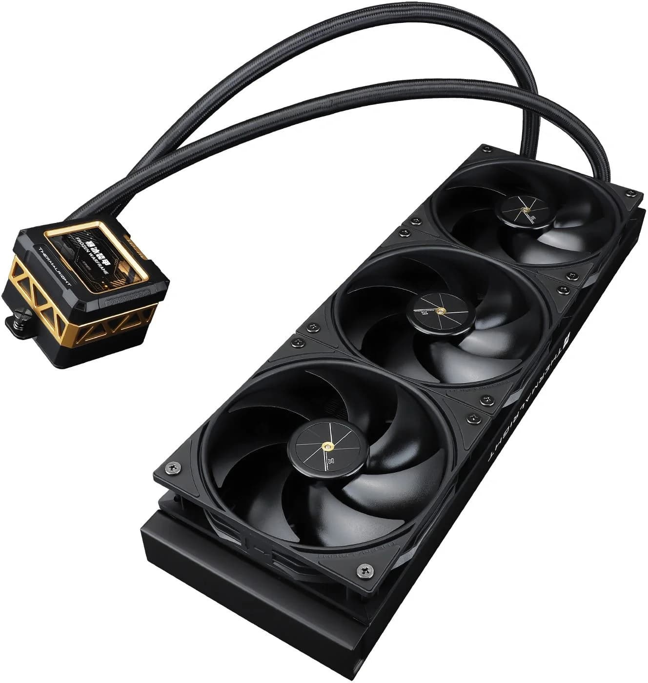 Система водяного охлаждения Thermalright Frozen Warframe 360 Soc-AM5/AM4/1200/1700/1851 черный 4-pin 29.8dB Al LCD Ret (F-WFRAME-360-BL)