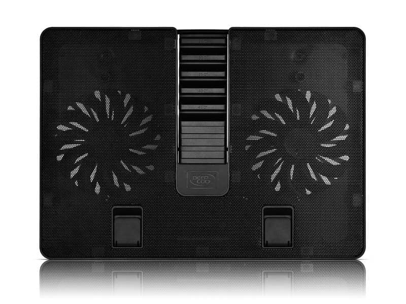 Подставка для ноутбука Deepcool U PAL (DP-N214A5_UPAL) 15.6" 390x280x28мм 26дБ 1xUSB 2x 140ммFAN 765г пластик ABS черный