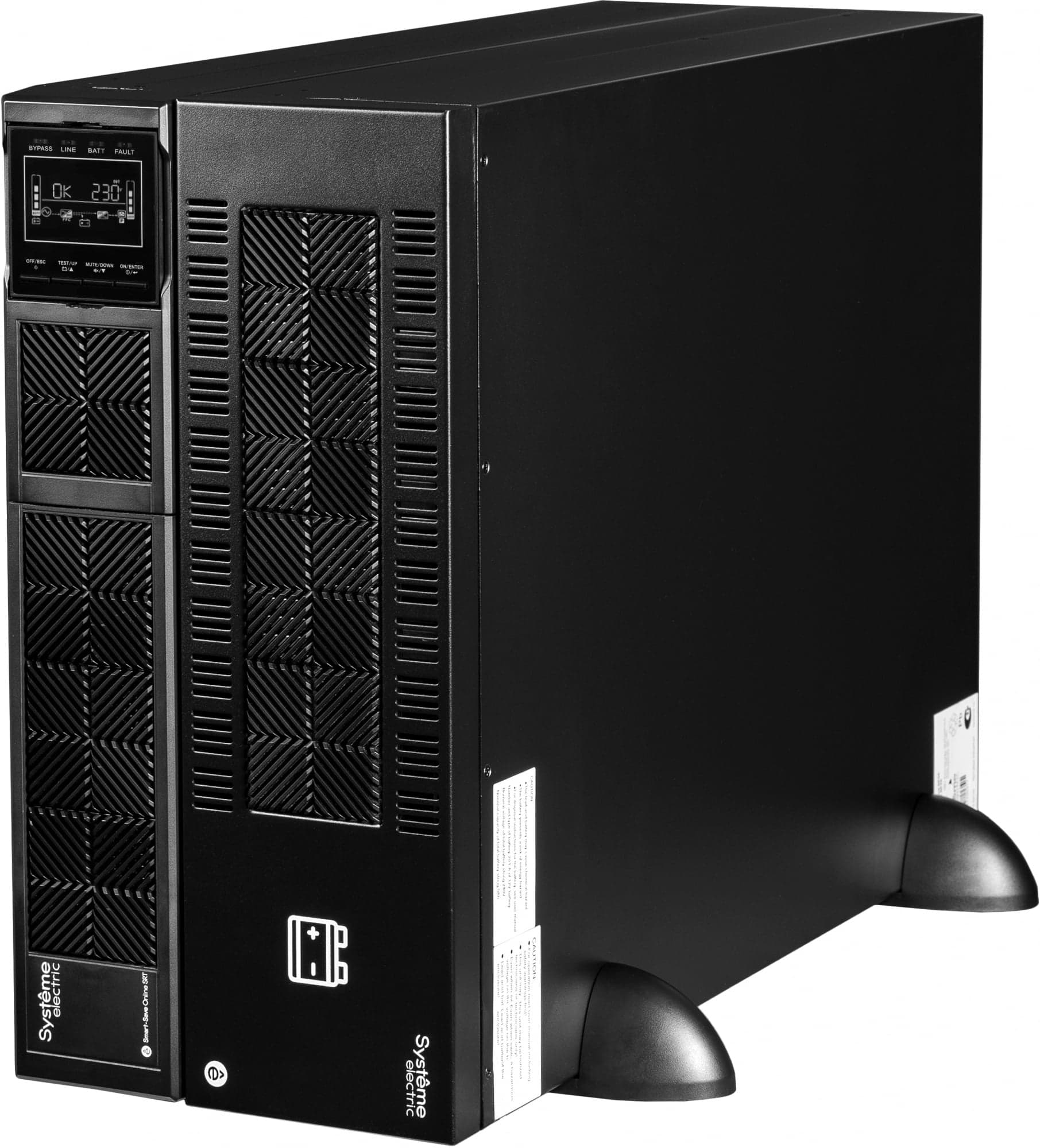 Источник бесперебойного питания Systeme Electriс Smart-Save Online SRT, 8000VA/8000W, On-Line, Extended-run, Rack 2U+3U(Tower convertible), LCD, Out: Hardwire, SNMP Intelligent Slot, USB, RS-232, Pre-Inst. Web/SNMP