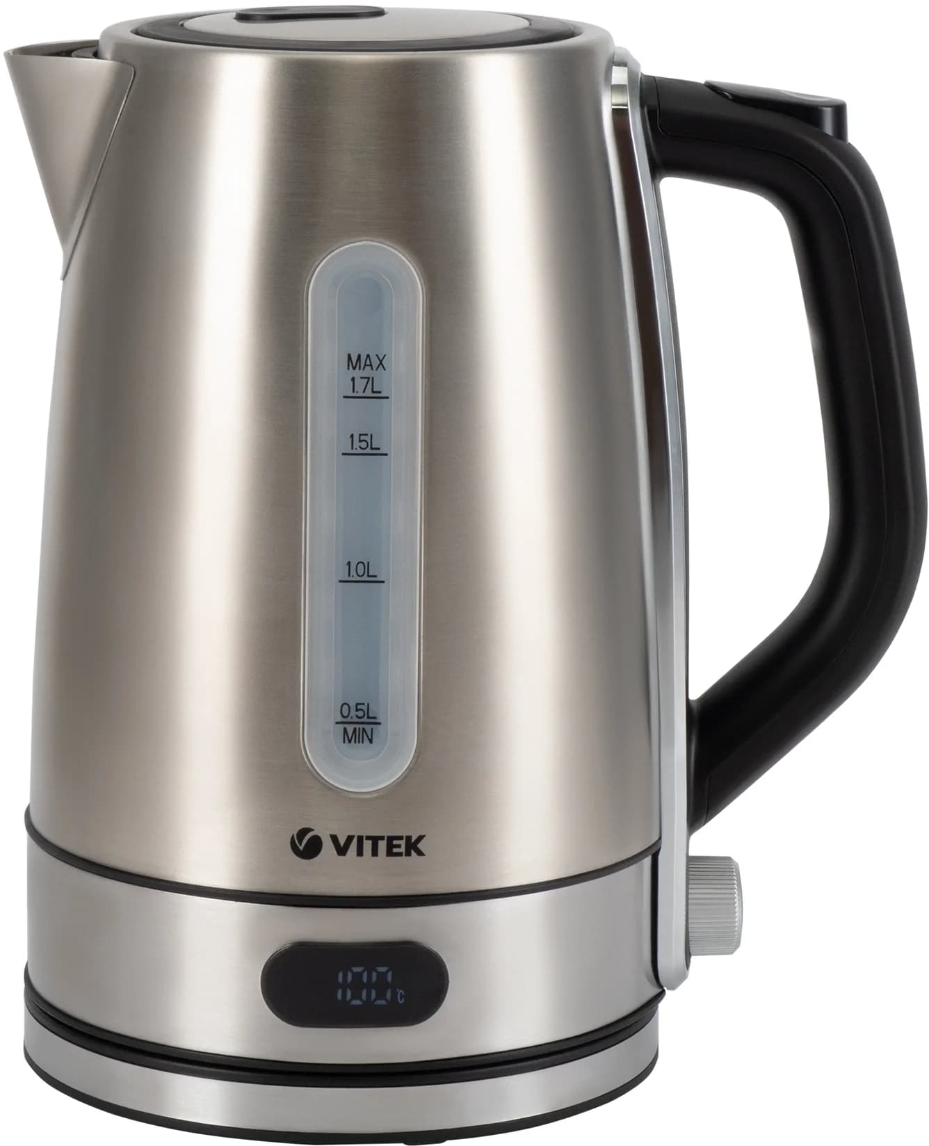 Чайник электрический Vitek VT-1160 1.7л. 2200Вт серебристый корпус: нерж.сталь/пластик