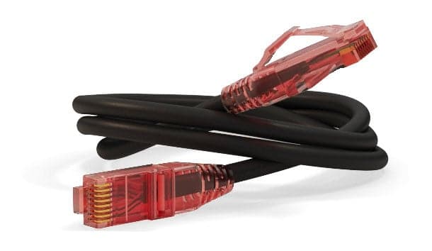 Патч-корд Hyperline PC-LPM-UTP-RJ45-RJ45-C5e-3M-LSZH-BK UTP RJ-45 вил.-вилка RJ-45 кат.5E 3м черный LSZH 24AWG