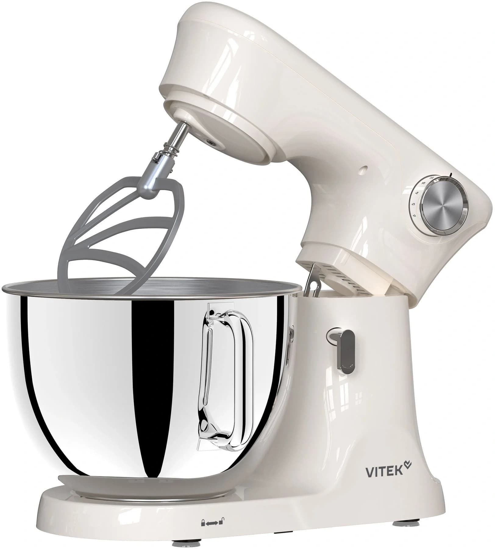 Миксер планетарный Vitek VT-PM0222 2000Вт бежевый