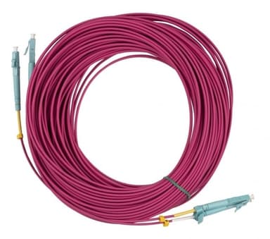Патч-корд Hyperline FC-D2-504-LC/PR-LC/PR-H-10M-LSZH-MG 2x50/125 OM4 LC дуплекс-LC дуплекс 10м LSZH фиолетовый