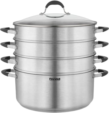Кастрюля-пароварка Rondell RDS-1815 30.4л. d=32см (с крышкой) стальной
