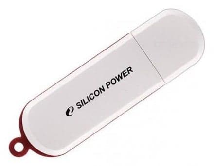 Флешка USB Silicon Power R/W 64Gb LuxMini 320 SP064GbUF2320V1W USB 2.0 белый