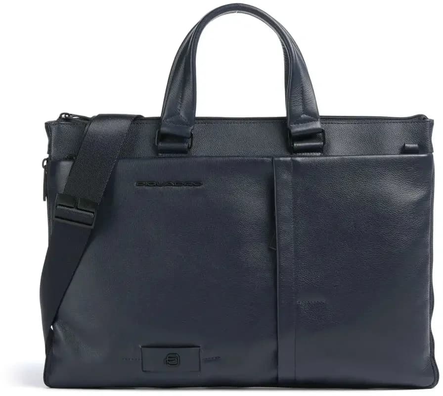 Деловая сумка мужская Piquadro Russel CA4021W137/BLU с отделением для ноутбука 15.6" синяя натур.кожа