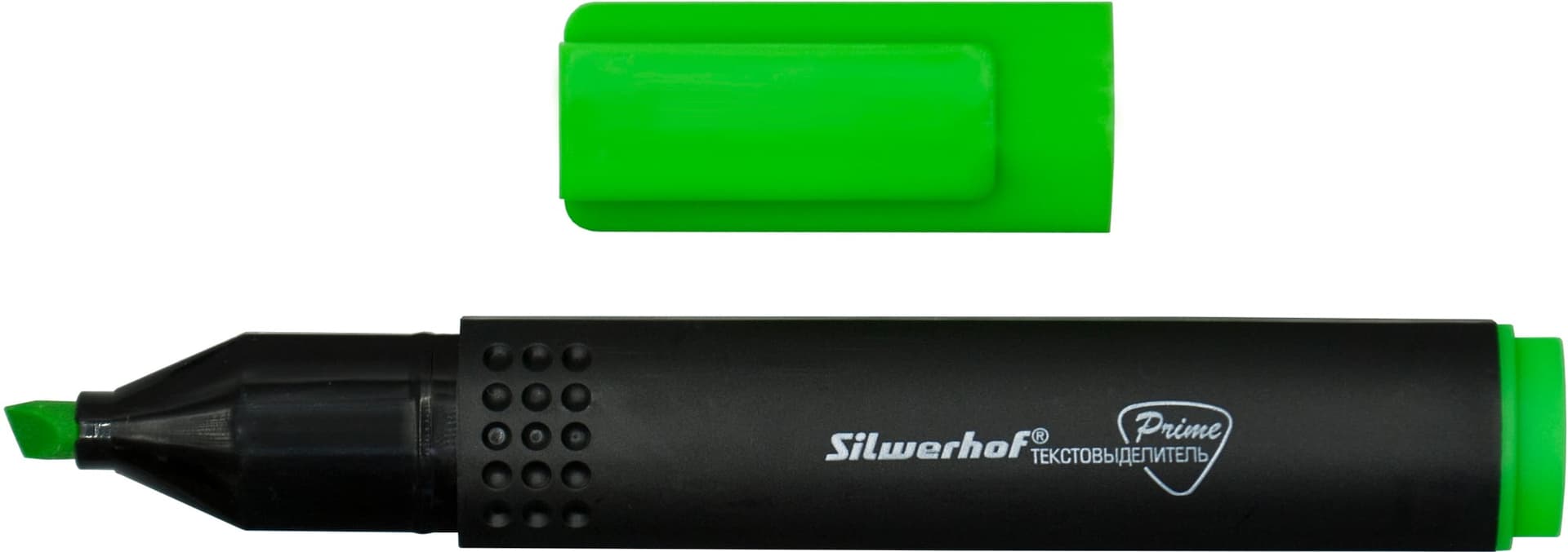 Текстовыделитель Silwerhof Prime 108031-03, скошенный пишущий наконечник, 1-4мм, зеленый, коробка