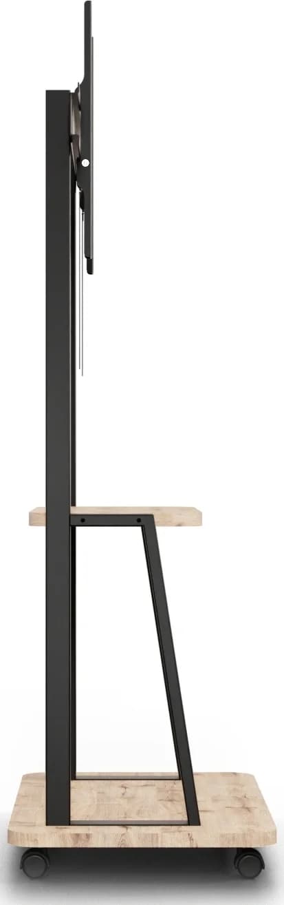 Стойка для телевизора Holder PR-108 черный/дуб 32"-65" макс.40кг напольный мобильный