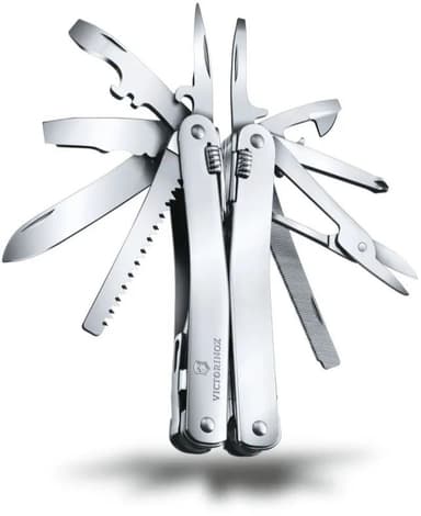 Мультитул Victorinox SwissTool Spirit X (3.0235.L) 105мм 35функц. мини-отвертка/штопор/набор бит/чехол кожаный серебристый карт.коробка