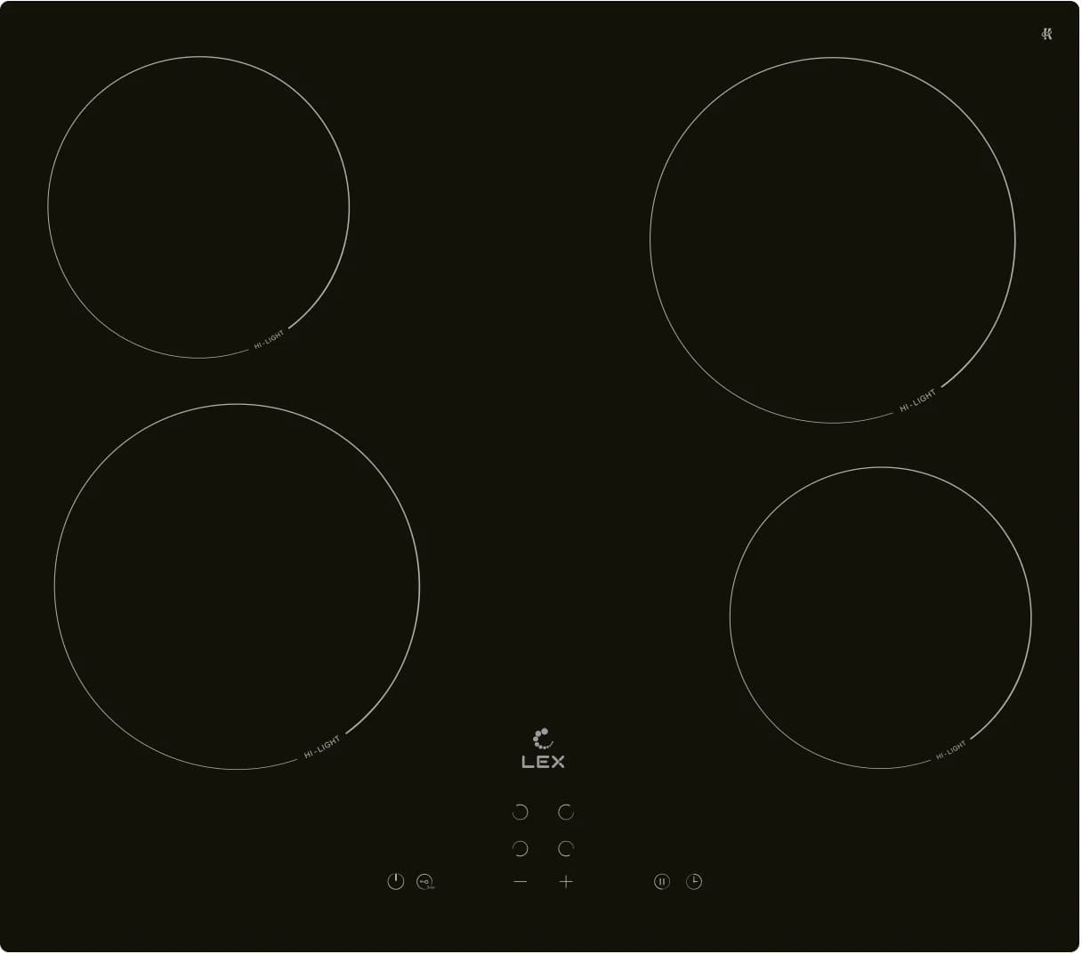 Варочная поверхность Lex EVH 640A BL черный