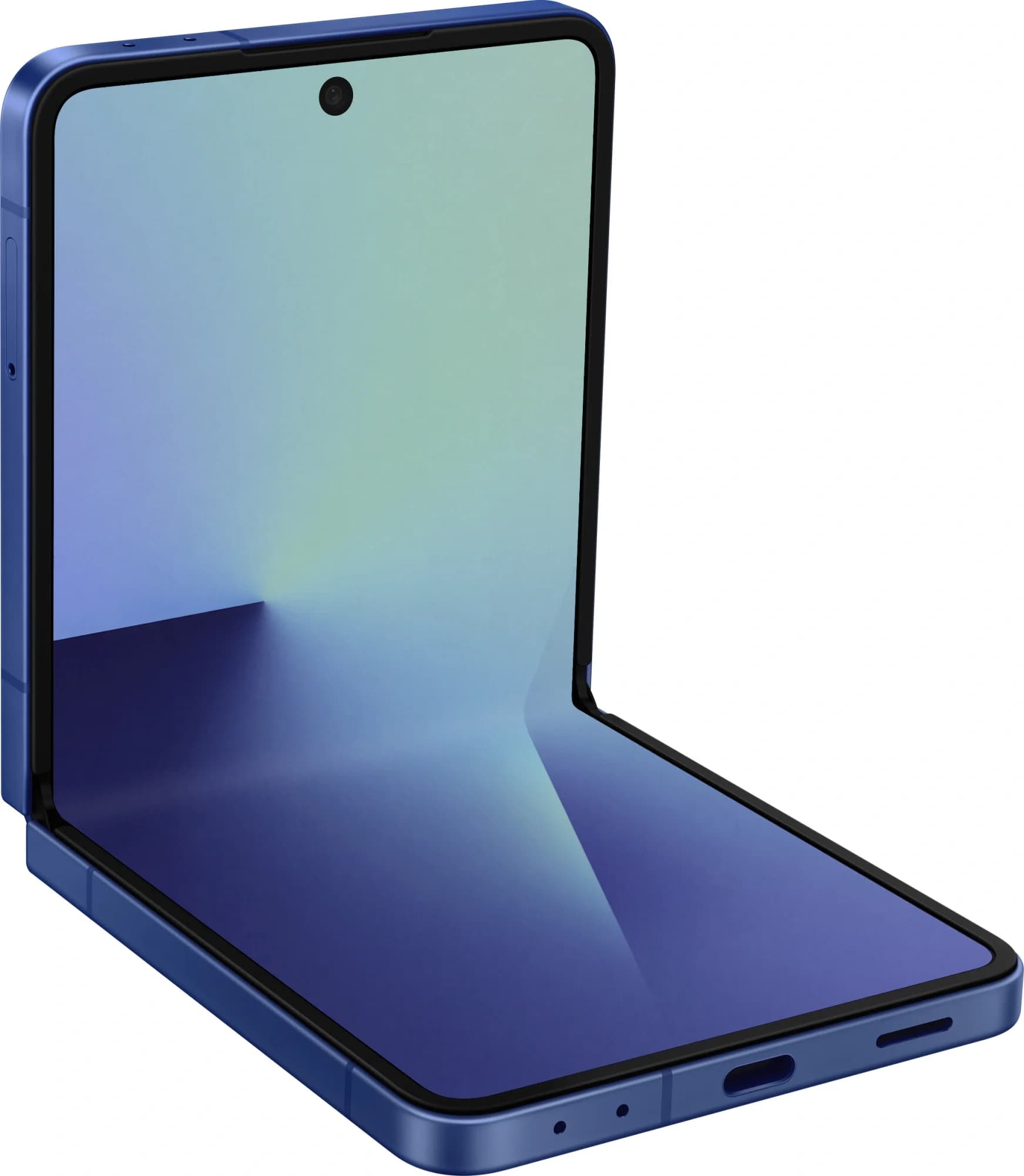 Смартфон Samsung SM-F766B Galaxy Z Flip7 512Gb 12Gb синий раскладной 3G 4G 1Sim 6.9" 1080x2520 Android 16 50Mpix 802.11 a/b/g/n/ac/ax/be NFC GPS GSM900/1800 GSM1900 Protect
