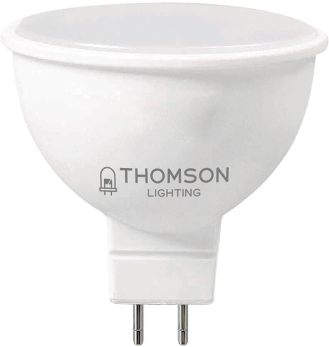 Лампа светодиодная Thomson TH-B2323 8Вт цок.:GU5.3 рефлек. 220B св.свеч.бел.хол. MR16 (упак.:1шт)