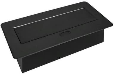 Сетевой разветвитель Premier PX/BL-HOR-2R-2USB-BLK 1.8м (2 розетки) черный (коробка)