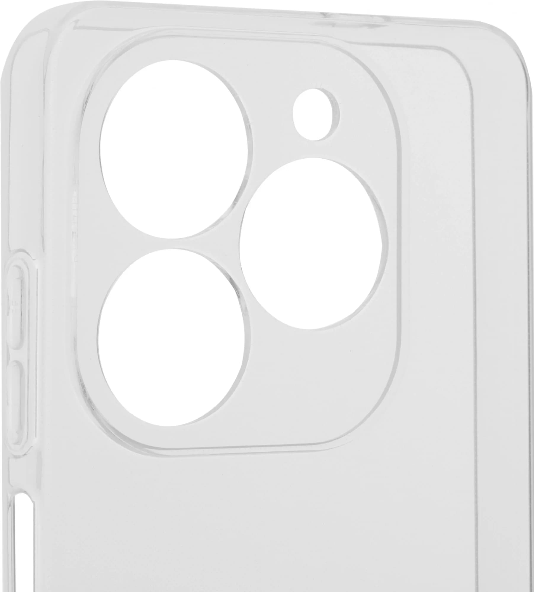 Чехол (клип-кейс) BoraSCO для Tecno Spark 20 Silicone Case прозрачный
