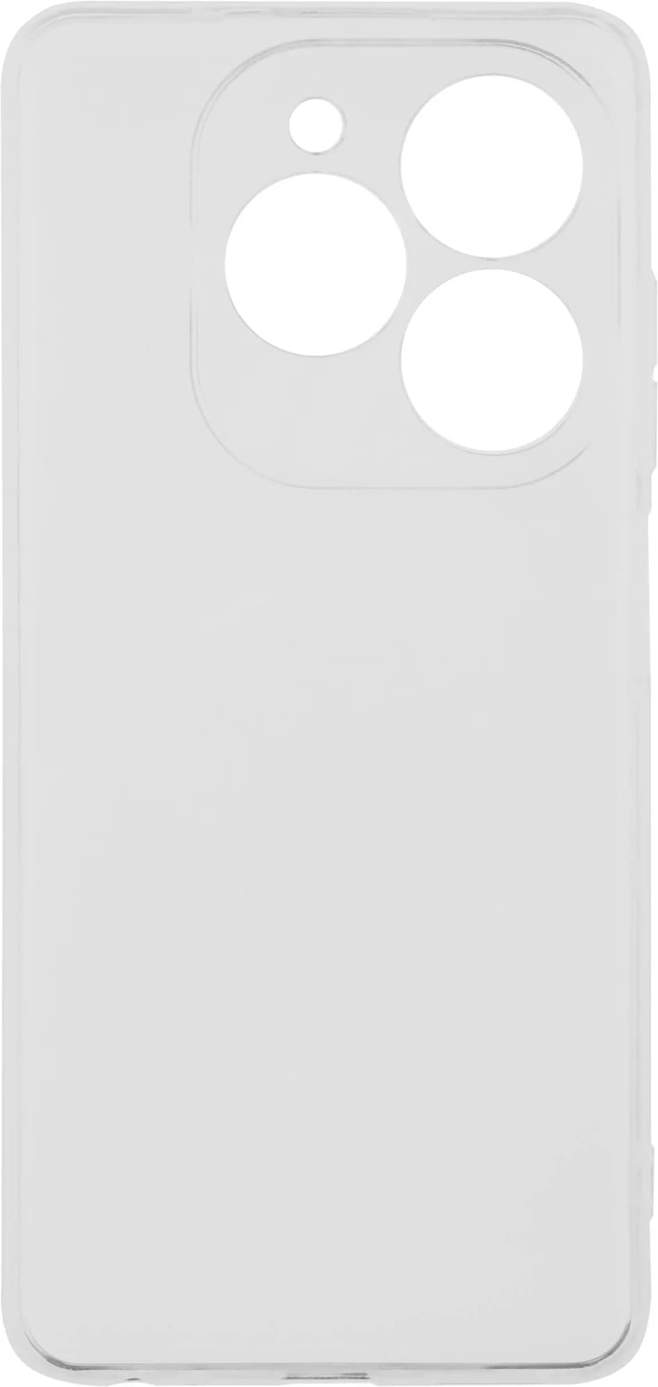 Чехол (клип-кейс) BoraSCO для Tecno Spark 20 Silicone Case прозрачный