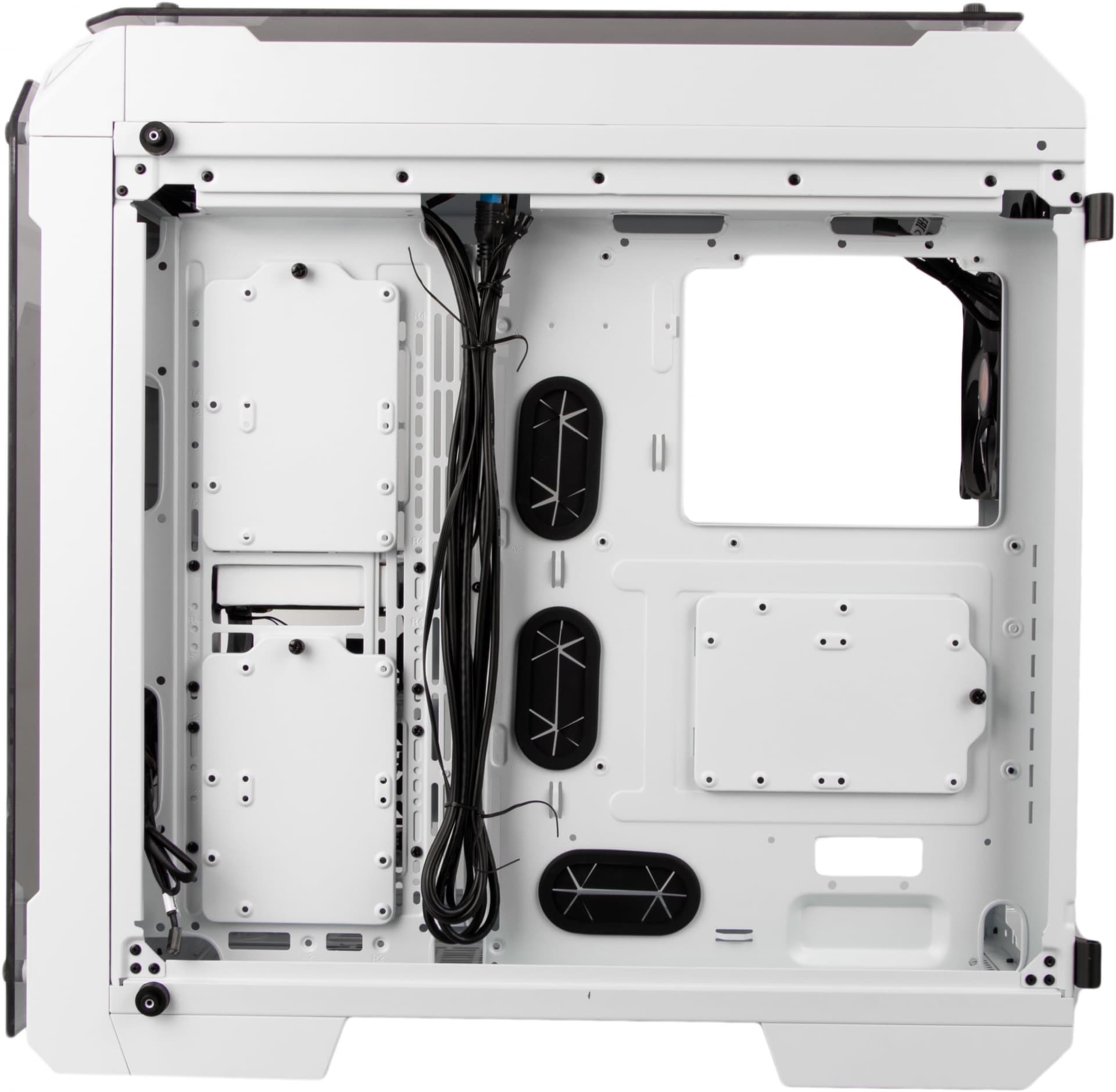 Компьютерный корпус Thermaltake View 71 TG Snow CA-1I7-00F6WN-00 White/Win/SPCC/Tempered Glass*4/Color Box/Riing 140мм White Fan*2