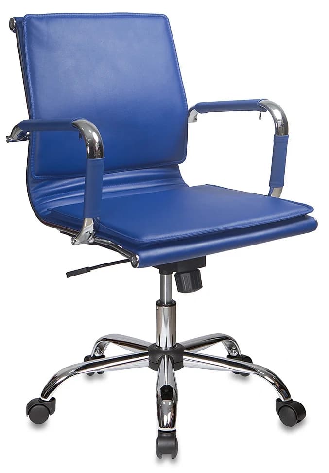 Кресло Бюрократ CH-993-Low/blue синий, экокожа
