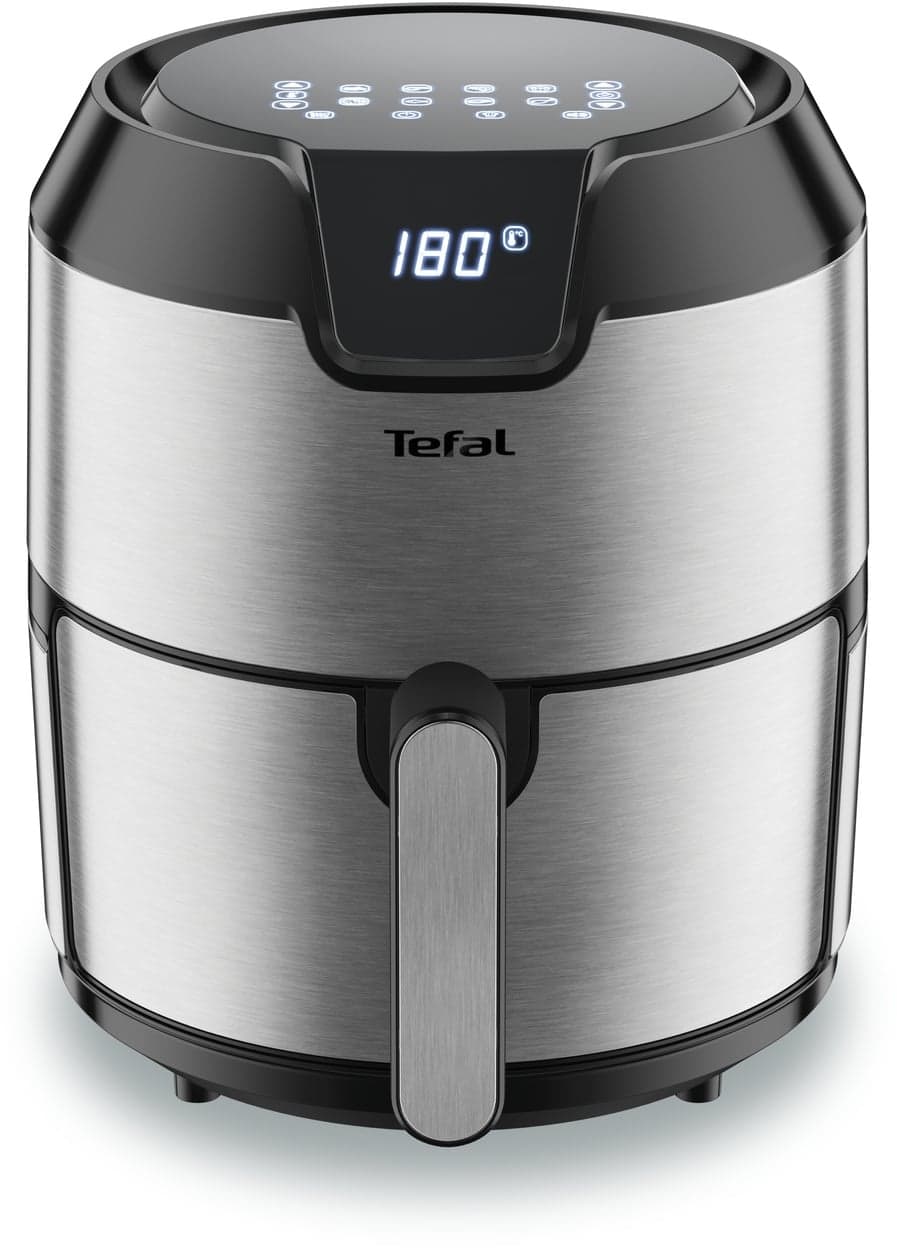Аэрогриль Tefal Easy Fry Deluxe EY401D15 4.2л 1500Вт серебристый/черный