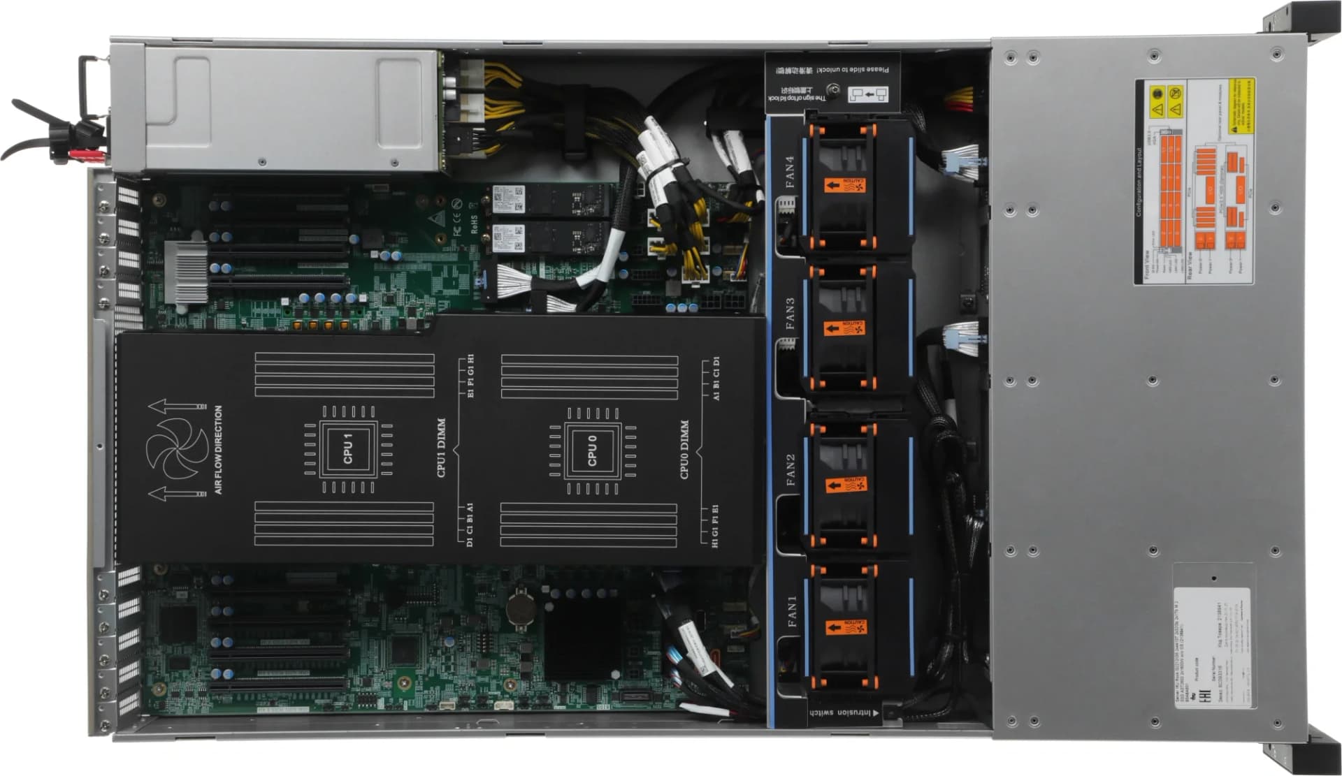Сервер IRU Rock G2212IG5 2x4410T 2x32Gb 2x1Tb M.2 SSD AST2600 2x1600W w/o OS