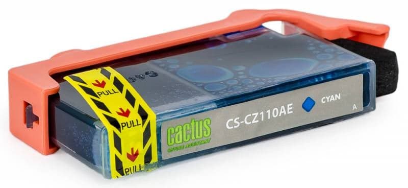 -/ Картридж струйный Cactus CS-CZ110AE №655 голубой (14.6мл) для HP DJ IA 3525/5525/4525