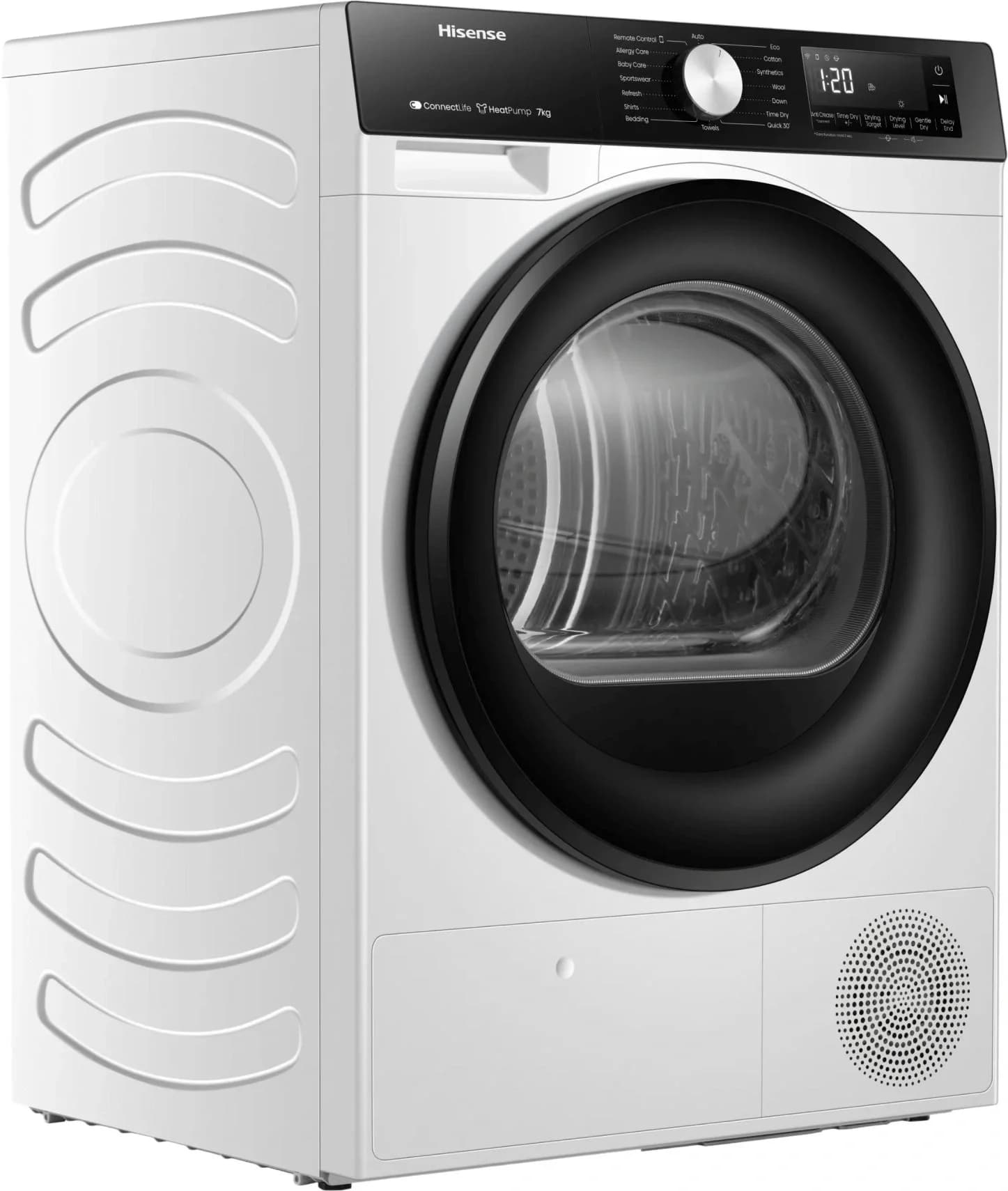 Сушильная машина Hisense DH3S702UWDE пан.англ. кл.энер.:A++ макс.загр.:7кг белый