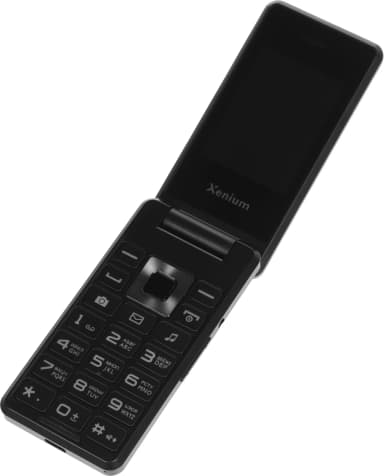 Мобильный телефон Xenium X600 темно-серый раскладной 2Sim 2.4" 240x320 Nucleus 0.3Mpix GSM900/1800 MP3 FM microSD max32Gb