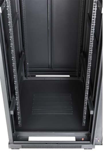 Шкаф коммутационный Lanmaster (TWT-CBB-42U-6X8-G1) напольный 42U 600x800мм пер.дв.стекл задн.дв.спл.стал.лист 2-хст. 2 бок.пан. 800кг черный IP20