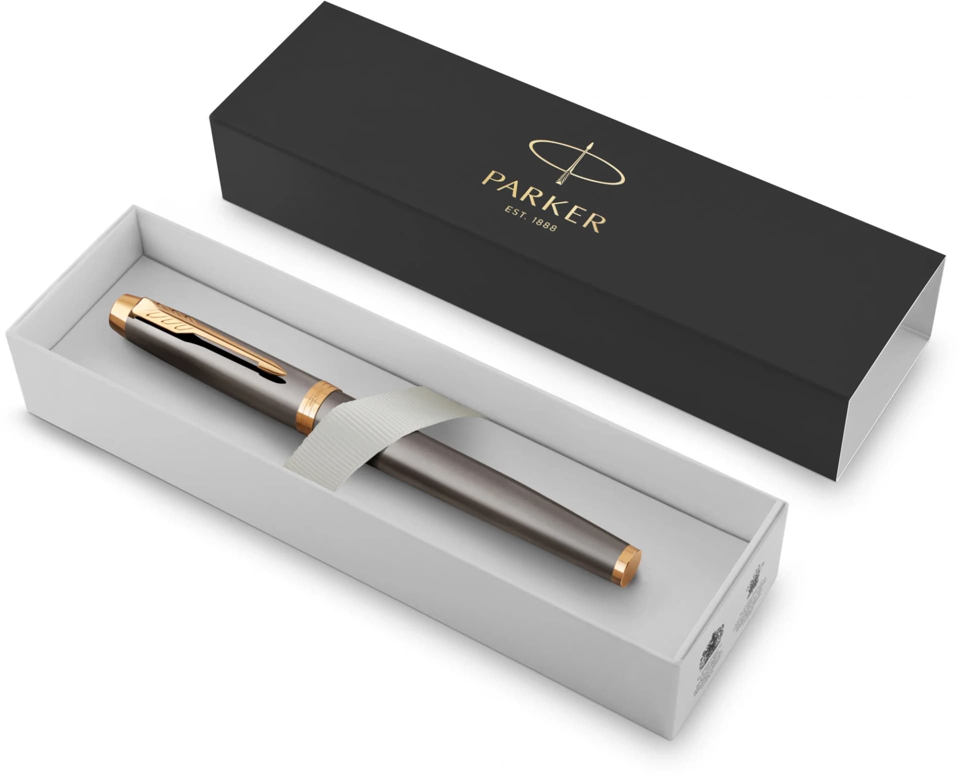 Ручка перьев. Parker IM Premium Grey Core GT (2213776) сталь нержавеющая M подар.кор.