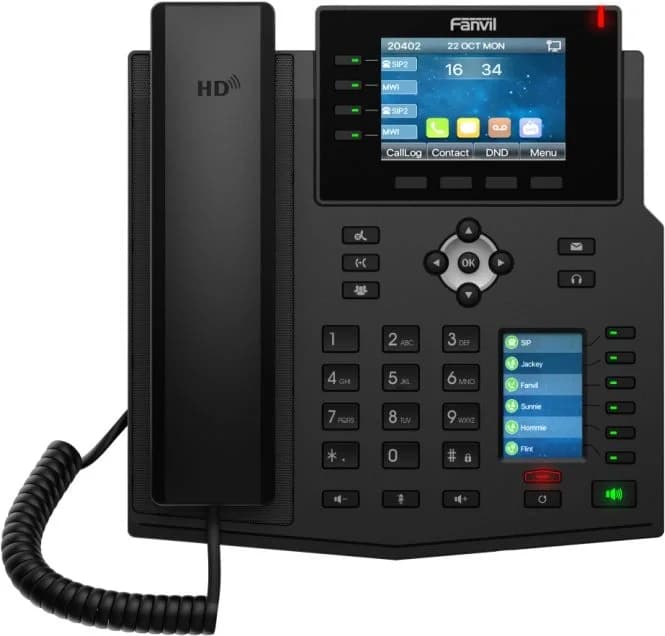 Телефон IP Fanvil X5U V2 черный