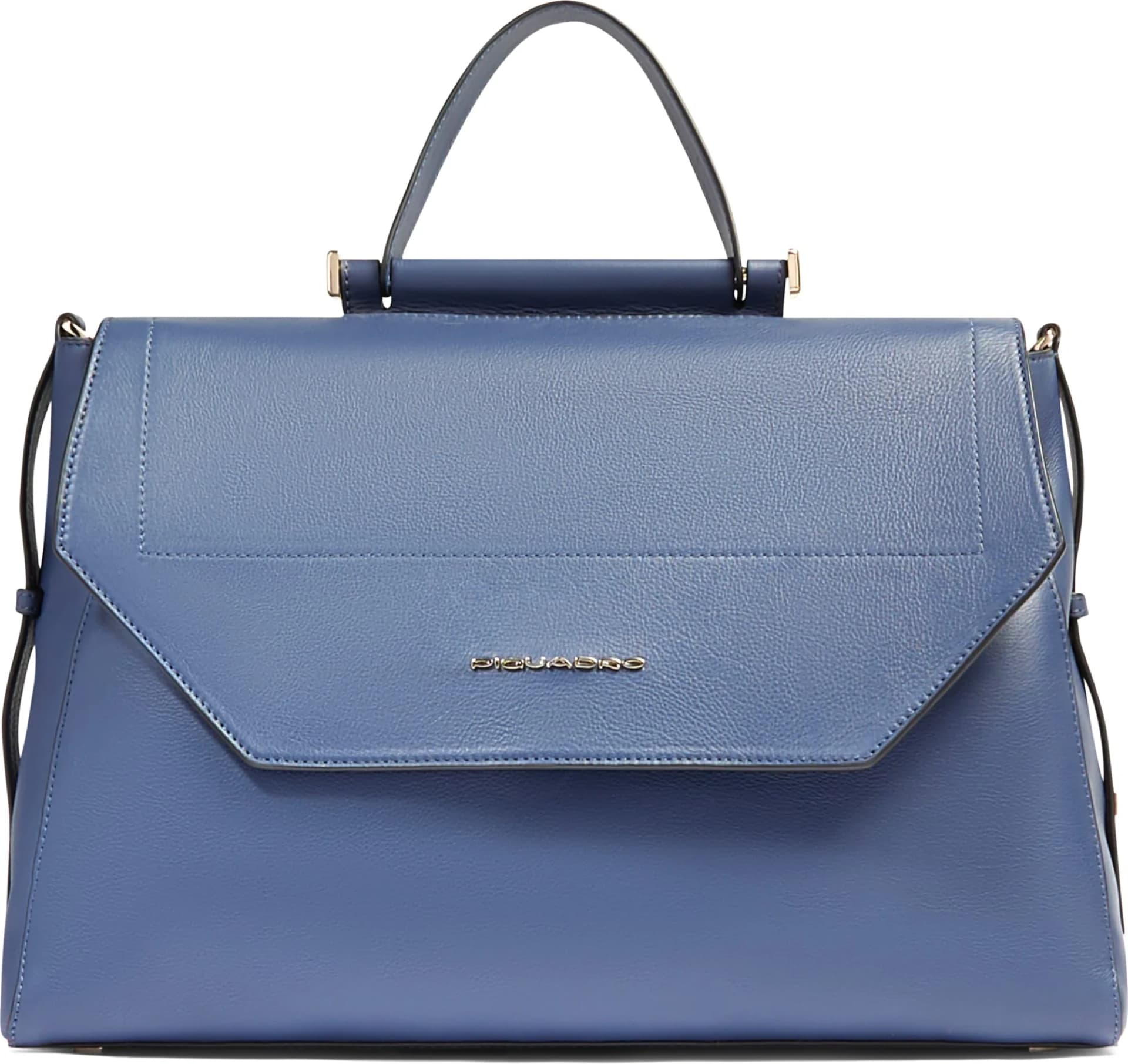 Деловая сумка женская Piquadro Circle BD6778W92/BLU4 с отделением для ноутбука 14" синяя натур.кожа