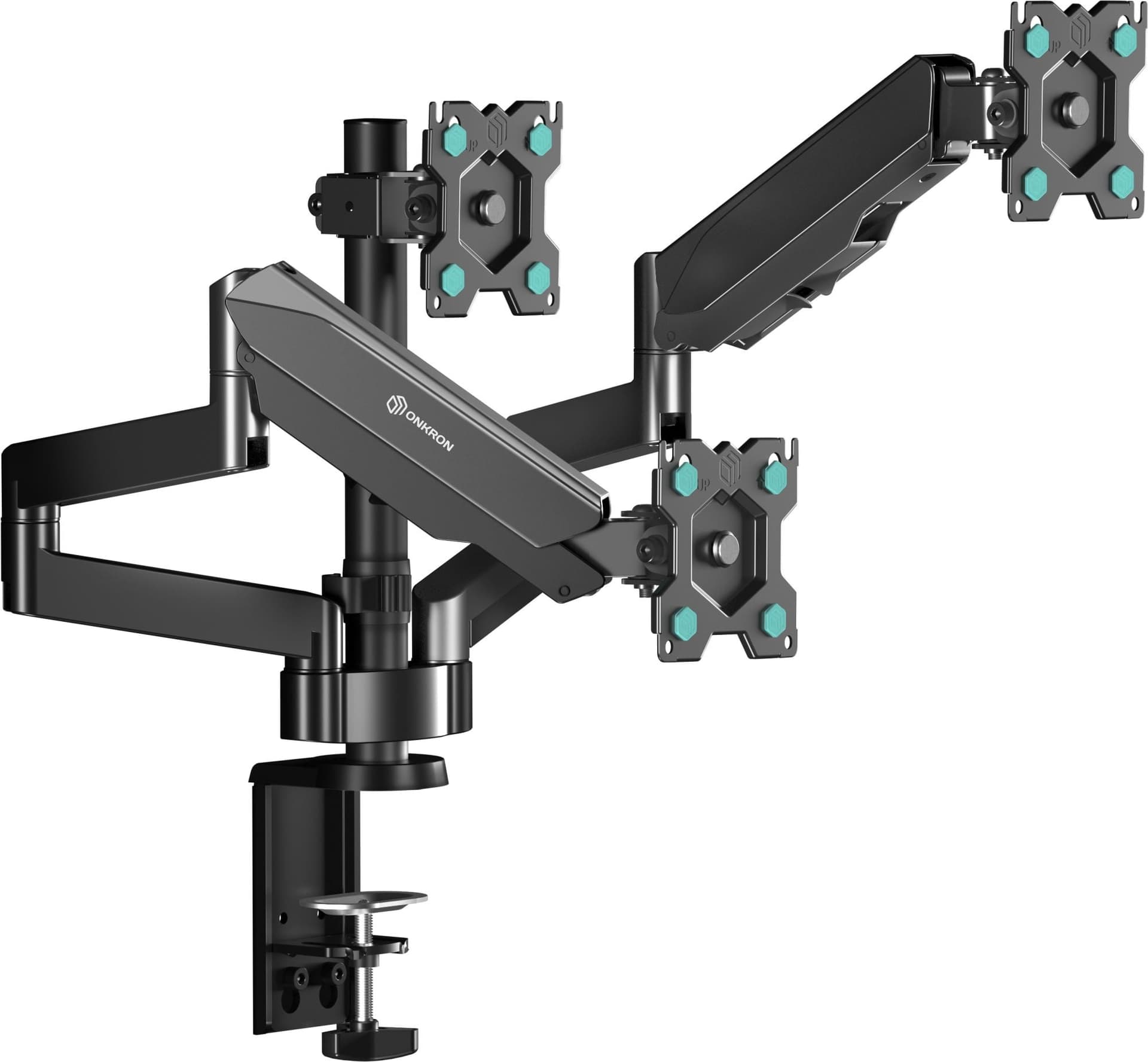 Кронштейн для мониторов Onkron G280 черный 13"-32" макс.24кг настольный поворот и наклон верт.переме