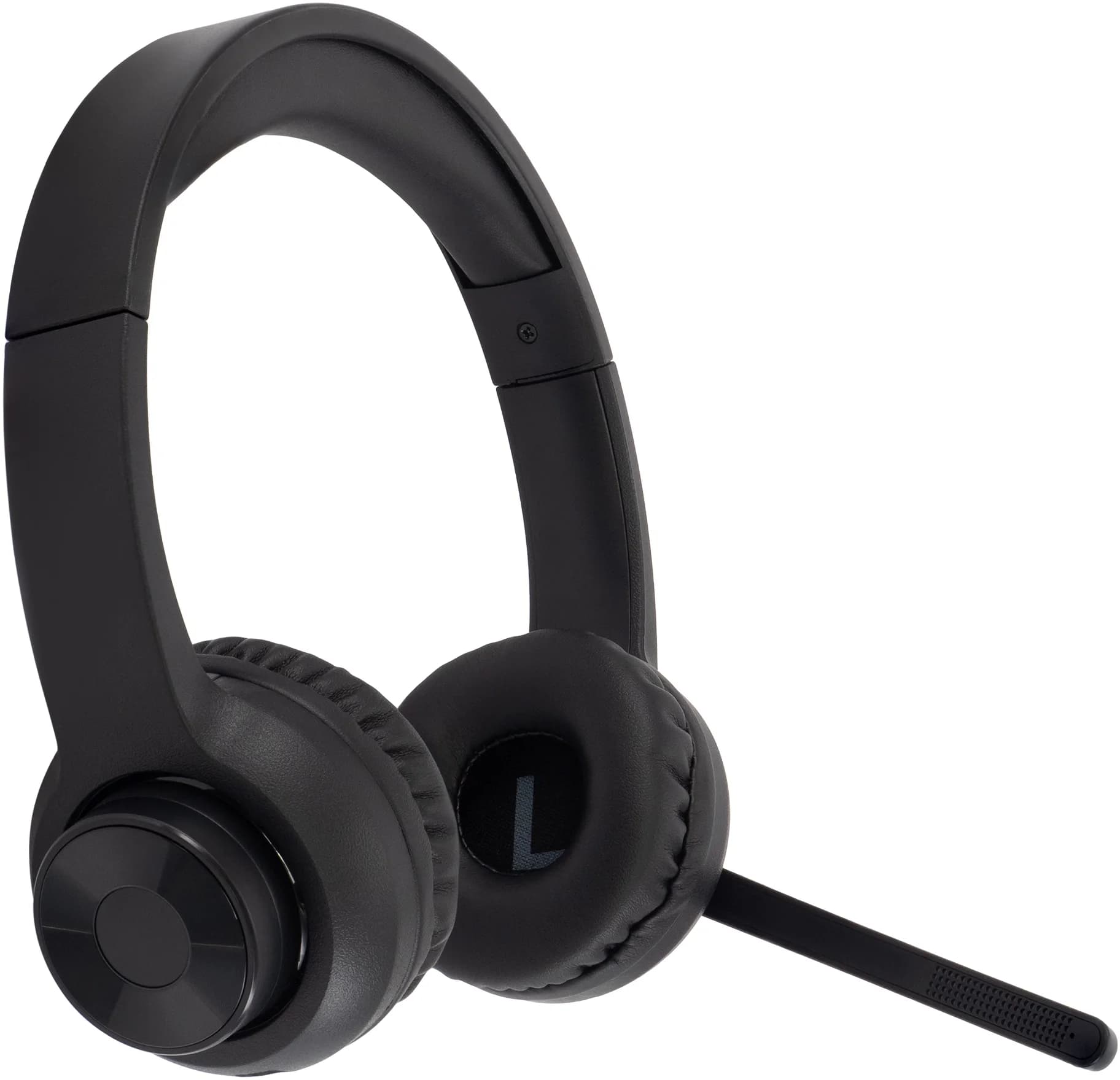 Наушники с микрофоном Оклик HS-M310 черный 1.5м накладные BT оголовье