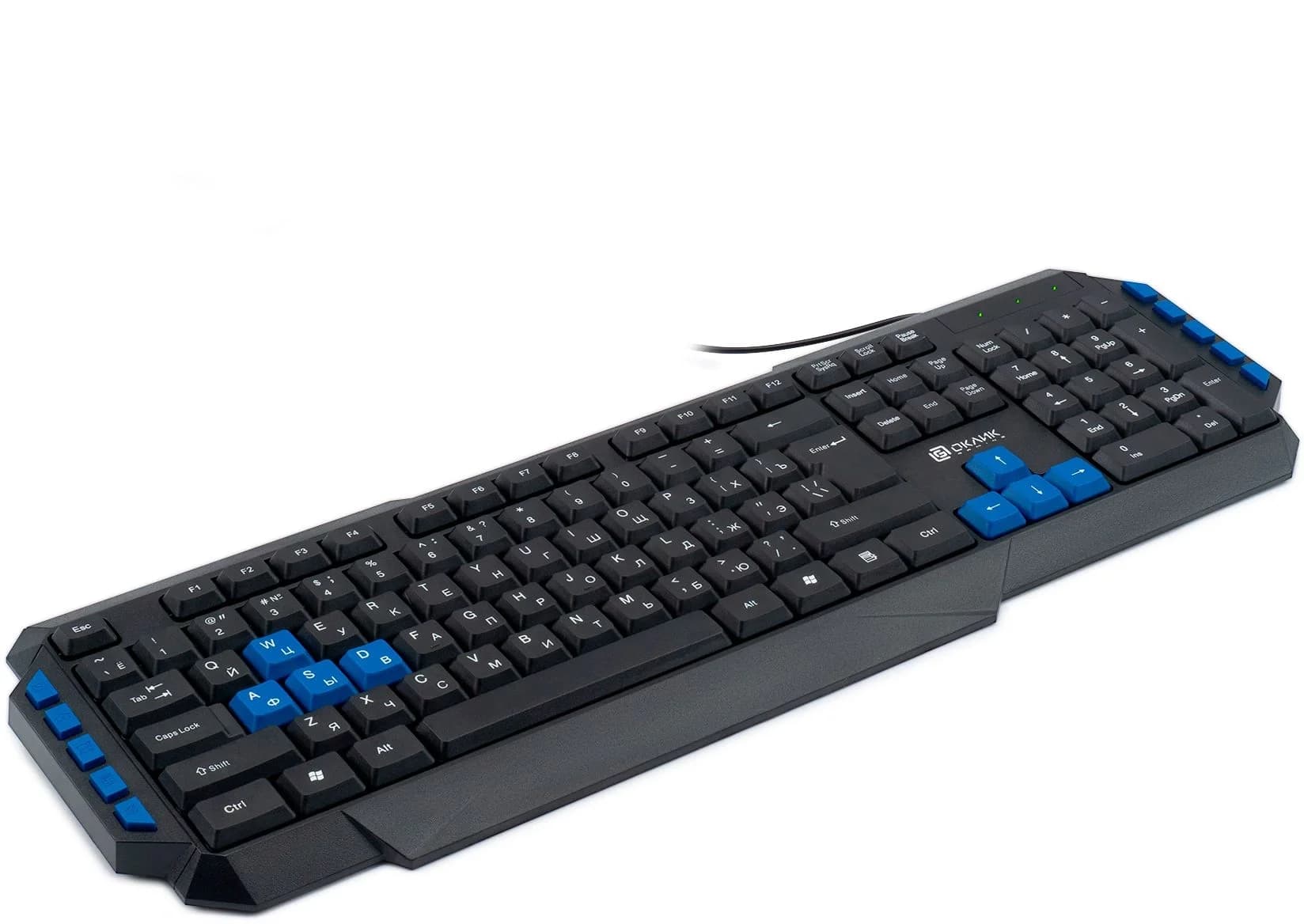 Клавиатура Оклик 750G FROST WAR черный/черный USB Multimedia for gamer (337452) кабель 1.8м