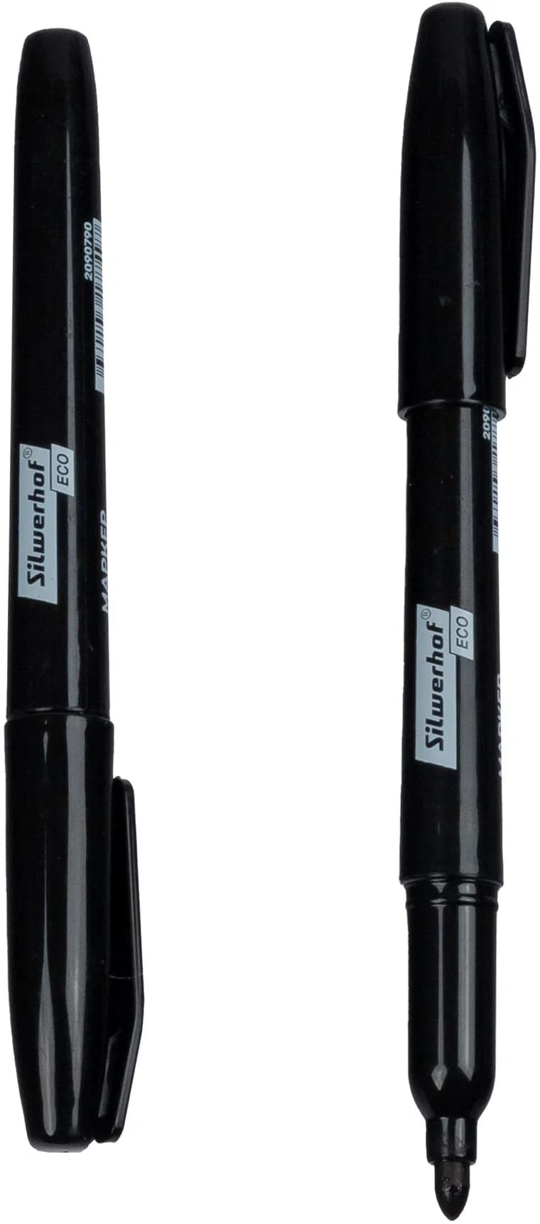 Маркер перманентный Silwerhof Eco пулевидный пиш. наконечник 1мм черный