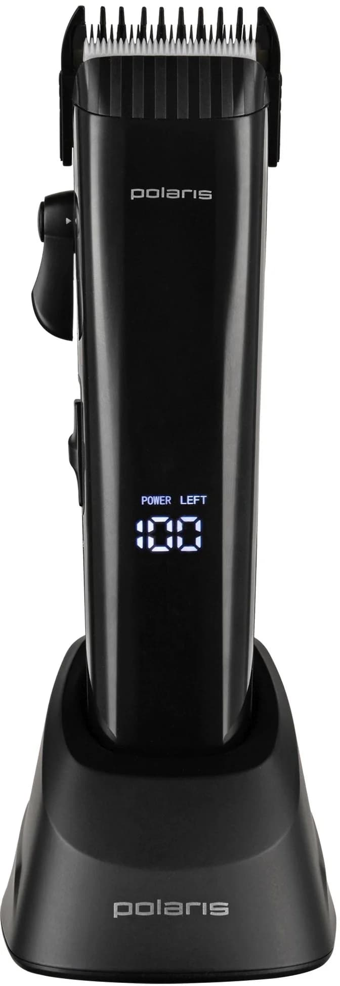 Машинка для стрижки Polaris PHC 4100 черный 3Вт (насадок в компл:9шт)
