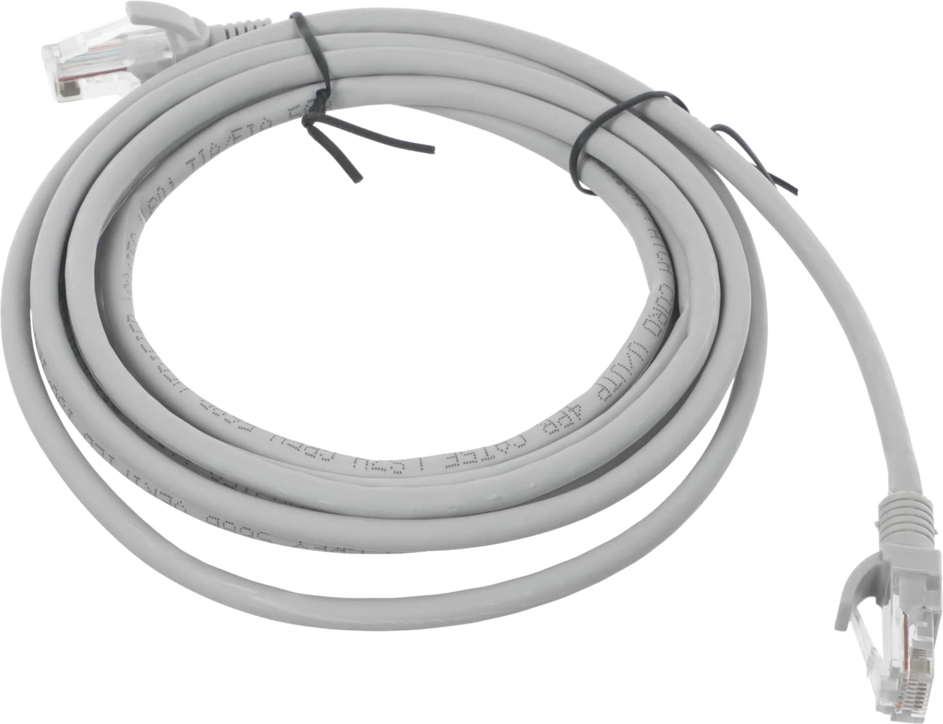Патч-корд NTSS NTSS-PC-UTP-RJ45-5e-3.0-LSZH-GY UTP RJ-45 вил.-вилка RJ-45 кат.5E 3м серый LSZH 26AWG