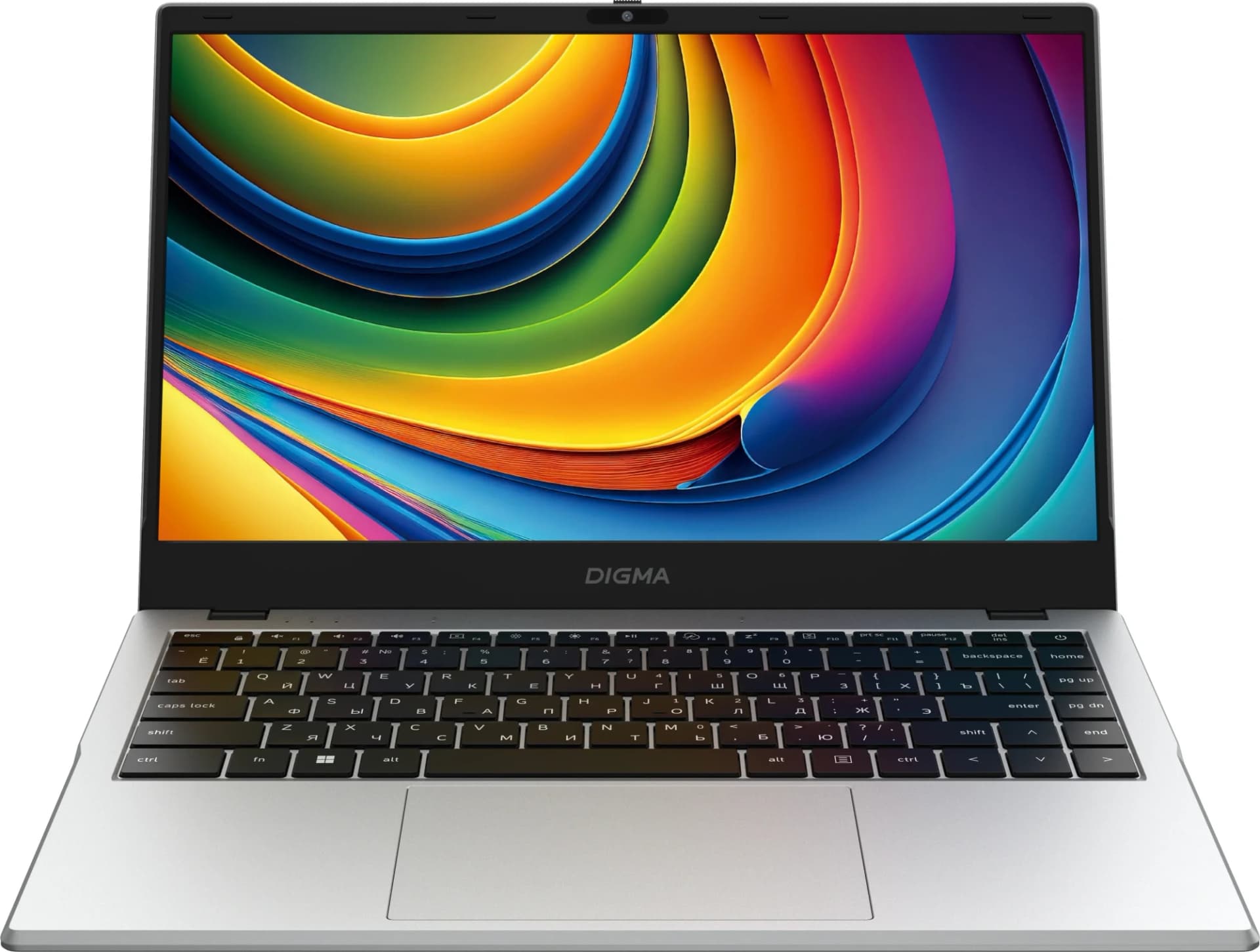 Ноутбук Digma EVE C4801 N100 8Gb SSD 256Gb Intel UHD Graphics 14" IPS FHD (1920x1080) Windows 11 Professional silver WiFi BT Cam 5900mAh (DN14N1-8CXW01)