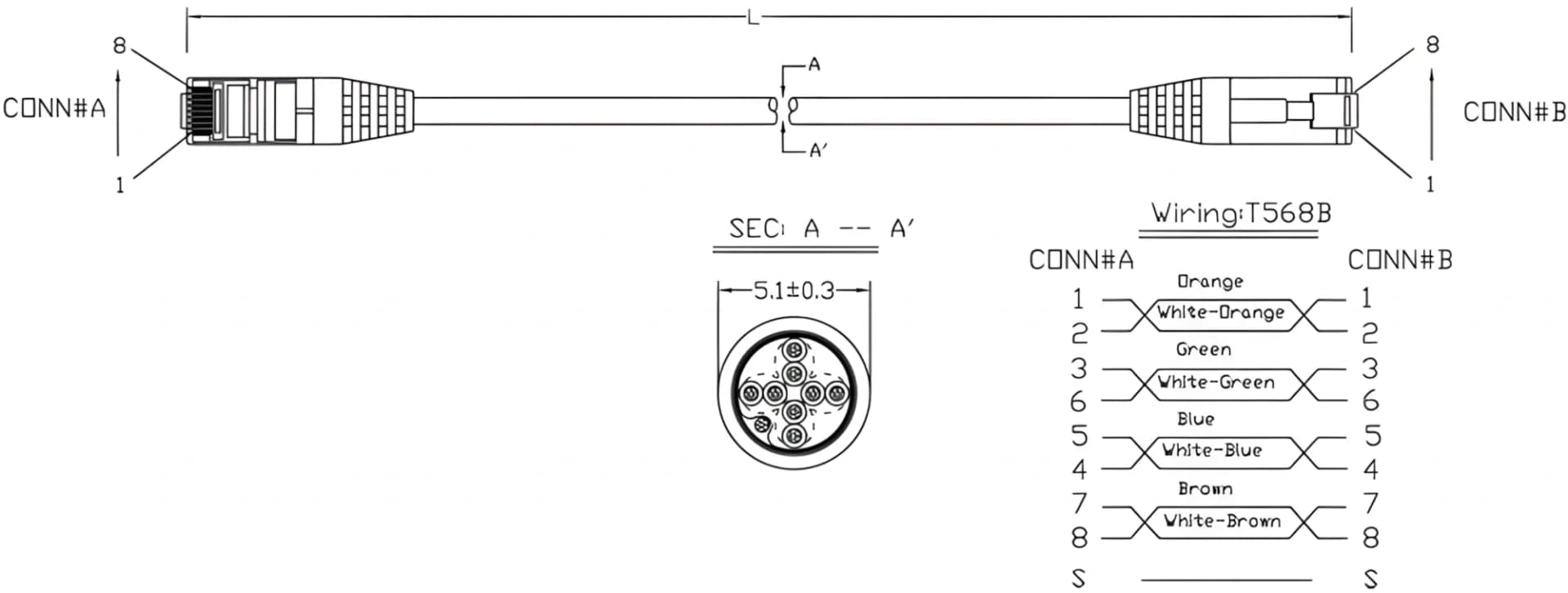 Патч-корд Hyperline PC-LPM-STP-RJ45-RJ45-C5e-0.5M-LSZH-BL F/UTP RJ-45 вил.-вилка RJ-45 кат.5E 0.5м синий LSZH 26AWG