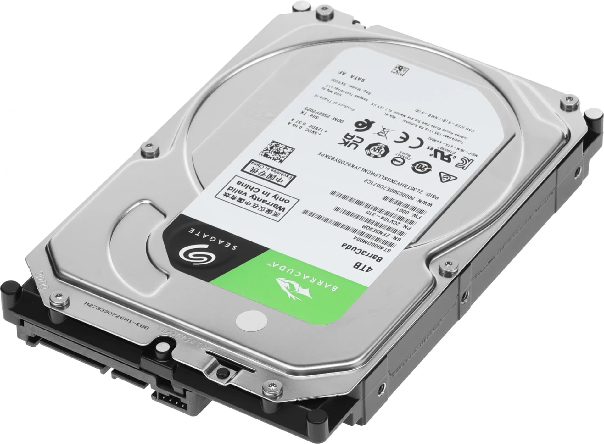 Жесткий диск Seagate SATA-III 4TB ST4000DM004 Barracuda 4KN (5400rpm) 256Mb 3.5" Rtl