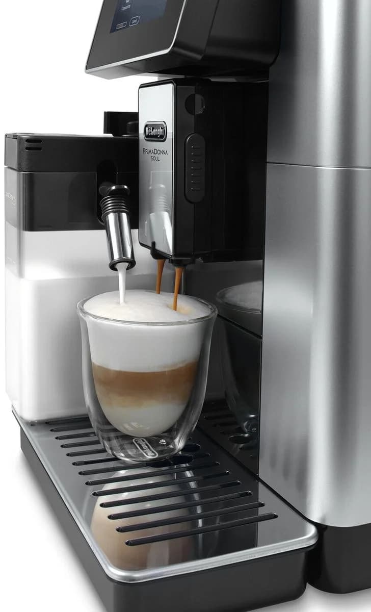 Кофемашина Delonghi Primadonna Soul ECAM610.55.SB 1450Вт черный/серебристый
