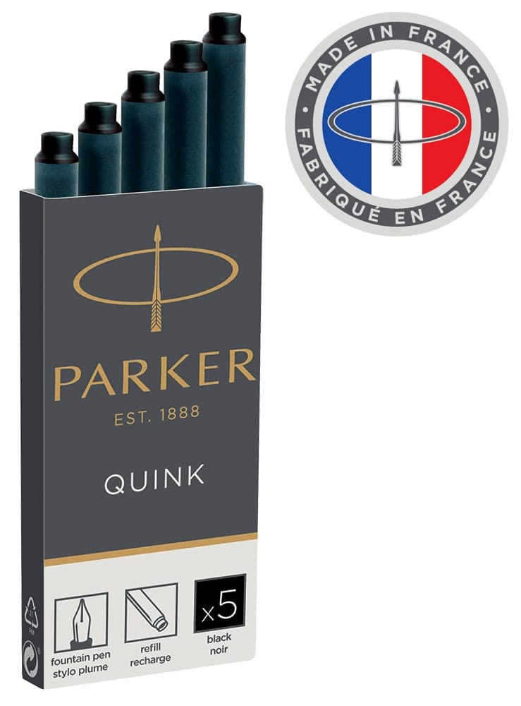 Картридж Parker Quink Z11 (1950382) черные чернила для ручек перьевых (5шт)