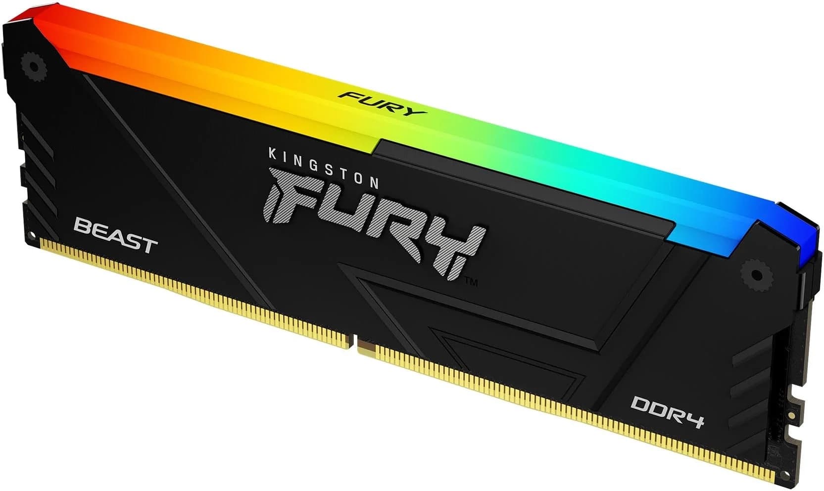 Модуль памяти Kingston 32GB DDR4 3600MHz DIMM FURY Beast Black RGB XMP CL18, 1.35V 288-pin Non-ECC