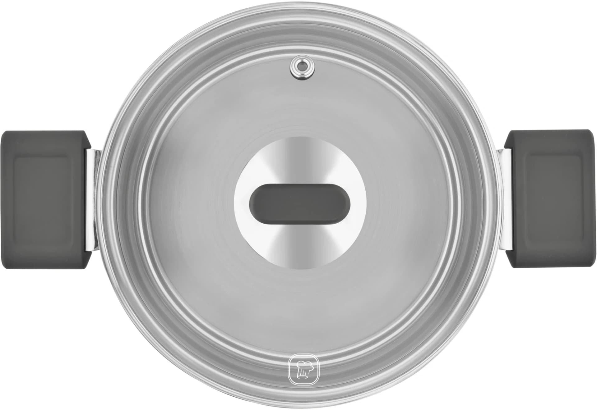 Кастрюля Rondell Quadro RDS-1596 3.1л. d=20см (с крышкой) стальной