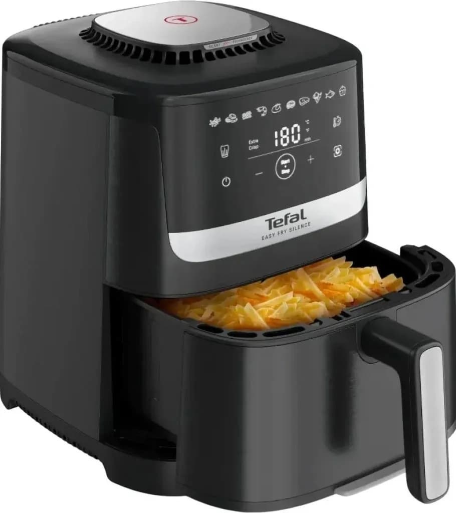 Аэрогриль Tefal EY5528E0 5л 1670Вт черный/серебристый